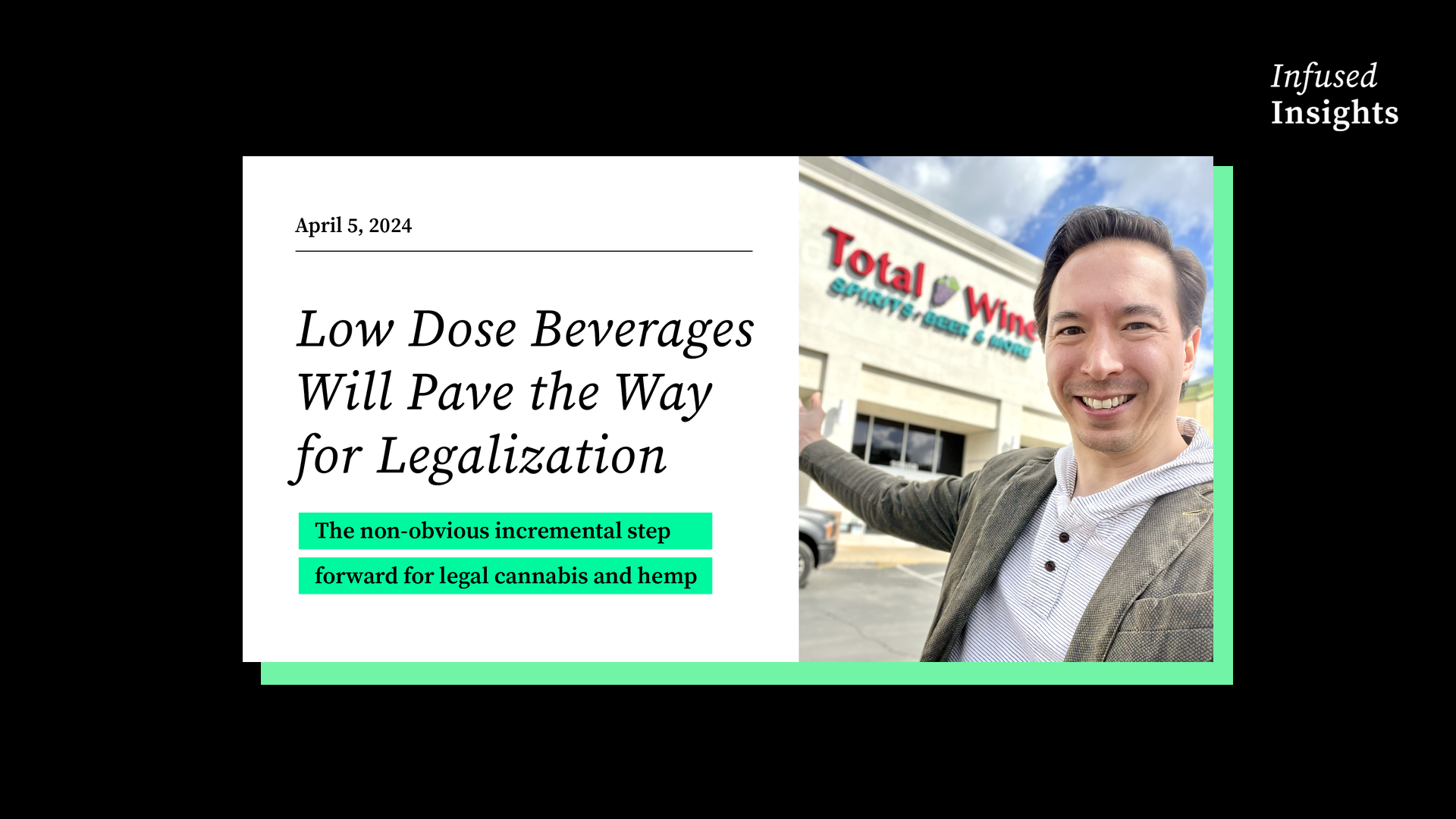 Low Dose Beverages Will Pave the Way for Legalization